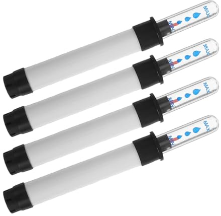 SHINEOFI 4 Stück Pack Wasserstandsanzeiger für Blumentöpfe Sichtbar Leicht zu Reinigen Wasserbeständig Schnell Montierbar Feuchtigkeitsmesser für Zimmerpflanzen und Gartenpflanzen