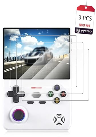 yystao Pellicola protettiva per display per Lenovo G02 console di gioco portatile retrò da 4,5 pollici, ad alta trasparenza, resistente ai graffi, pellicola in PET morbido, confezione da 3 pezzi