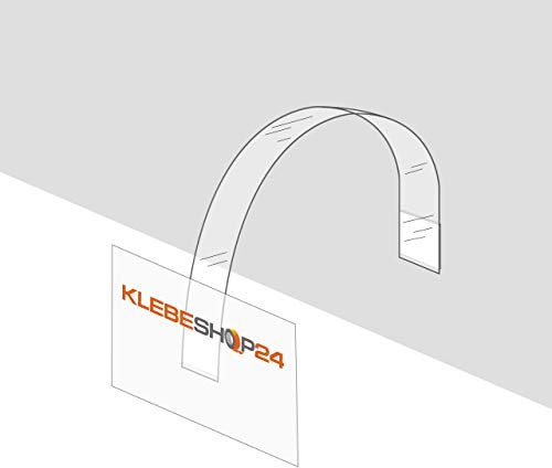 Étagère Wobbler rectangulaire | Transparent | 15 mm x 150 mm – plusieurs emballage unités | Étagère Wobbler la werbewirksamen Fixation des panneaux des ventes par exemple, panneaux ou Décorations/