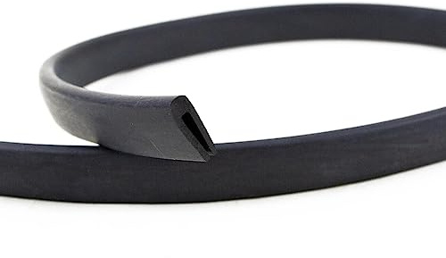 EUTRAS EPDM Dichtungsprofil FP3010, Gummidichtung schwarz, U-Profil 2,0 mm, Tür- & Fensterdichtung, Kantenschutz für Blech, Auto & Industrie