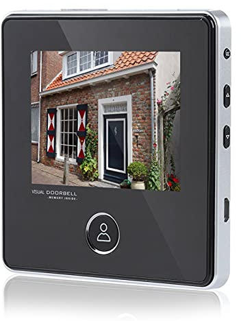 Garsent Digitaler Türspion,SN-DDS 3 Millionen Ultra-High-Definition-Pixel 120-Grad-Betrachtungswinkel 3MP Nachtsicht-Zutrittskontrollkamera mit LCD-Display