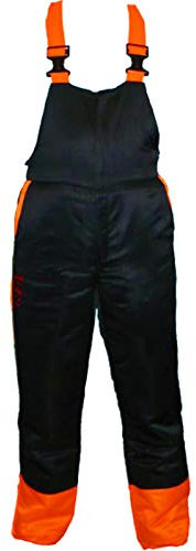 Spares2go Chainsaw Safety Bib & Brace Forestry Trousers (Large, 34-38)