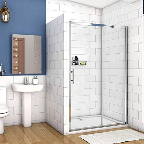 1700mm Xinyang Sliding Shower Enclosure 5mm Safety Glass Reversible Bathroom Cubicle Screen Door