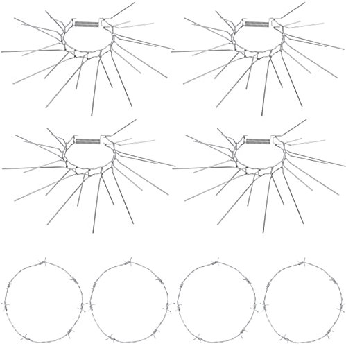 Smartpeas 4X Marderschreck/Marderschutz Für Fallrohr Am Haus – Marderabwehr/Schutz Um Waschbären & Marder Zu Vertreiben +Plus: Stacheldraht
