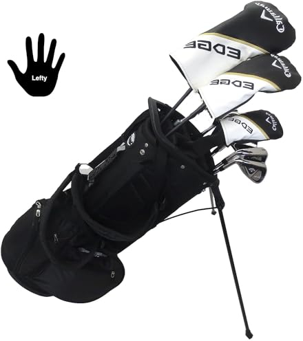 Callaway Herren-Golfschläger-Set für Linkshänder, Regular Flex Complete Driver, Fairway-Holz, Hybrid, Eisen, Putter, Standtasche, links
