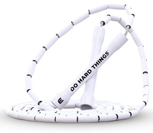 EliteSRS Elite SRS Do Hard Things pärlor hopprep - justerbara hopprep med pärlor för fitness - okrossbara handtag och okrossbara pärlor - perfektionstillägg till din träningsutrustning