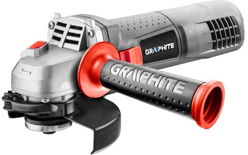 GRAPHITE Amoladora angular 750 W, velocidad 3000-12000 rpm, disco 125 x 22,2 mm, rosca de husillo M14, peso 2,1 kg