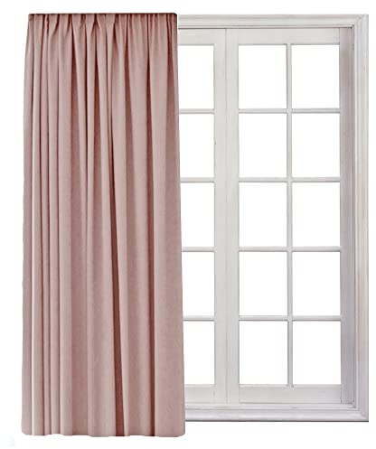 Cleanlevel Verdunkelungsvorhang 140x245 cm – Vorhang Blickdicht mit Kräuselband – Vorhang Verdunkelung mit Hitzeschutz & Kälteschutz