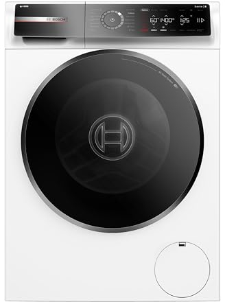 Bosch WGB256A1GB Series 8, Free-Standing Washing Machine, A Rated, Front Loader, 10kg, 1400 rpm Spin Speed, Iron Assist, Speed Programme, I-Dos Automatic Dosing, White