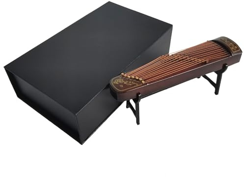 Simuliertes Mini-Musikinstrument-Modell, Mini-Guzheng-Modell, Guzheng-Saitenornamente, Hackbrett-Ornamente Musikinstrumente Miniatur