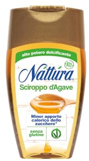 Nattura® | Sirop d'agave BIO | Édulcorant Naturel Boissons Fruits Yaourt Confitures Gâteaux - 250 Gr | Agave Sans Gluten