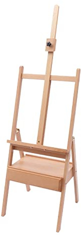 Box golv staffli staffli stor träfärg 45 x 45 x 154–198 cm staffli bagagestaffli Den är lämplig för nybörjare av avancerade konstnärer och proffs