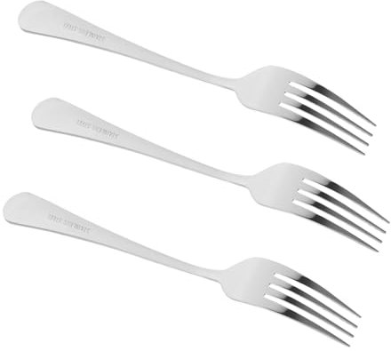 CIYODO 3pcs Cross Combination Stainless Fruit Forks Salad Forks for Dessert Serving Tableware for Picnics and Outdoor Dining
