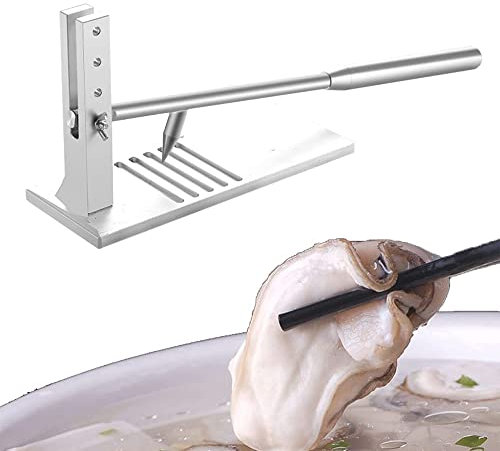 DLAZUM Ouvre-Coquille d'huître Professionnel, Outil de Levier pour huîtres en Acier Inoxydable, Couteau spécial pour huîtres, ouvre-huîtres, Barbecue, Commercial