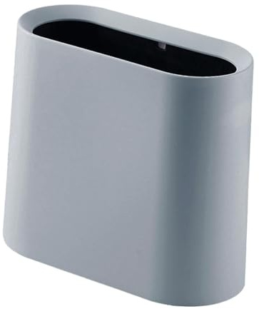 Folpus Schmaler Mülleimer, Papierkorb, Mülleimer, moderner Mehrzweck-Papierkorb, Mülleimer, schmaler Mülleimer für Wohnzimmer und Küche, Grau