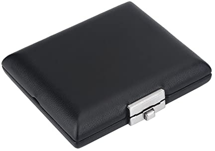 BassooPU-Lederbezug Schwarzer Fagott-Behälterkasten mit Schlitzen für 3n-Box 10×8×3 Pu-Lederbezug Schwarzer Fagott-Behälterkasten mit Schlitzen für 3-teilige Rohrblätter