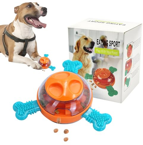 YBCCBY Treat Dispensing Dog Toy, Interactive Dog Toys for Boredom, Slow Feeder Toy, Teeth Cleaning Chew Toy, Treat Dispensing Puzzle Toys for Dog Mental Stimulation, Dog Entertainment