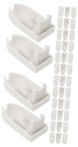Cabilock 2 Sätze Jalousien Haken Rollozubehör Aus Kunststoff Lamellen-anschlussstecker Fadenvorhang Rollostangenstopfen Wiederverwendbarer Polstecker Ersatzstecker Plastik Weiß 20 Stück * 2