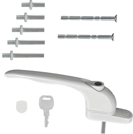 Solvayne Universal uPVC Window Handle Multi-Spindle – Durable, Easy-to-Install Window Handle Replacement for uPVC Windows