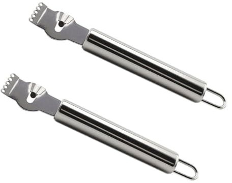 Alipis 2pièces Râpe à Citron Et Orange Acier Inoxydable Zesteur De Cuisine avec Boucle De Suspension pour Fruits Et Légumes