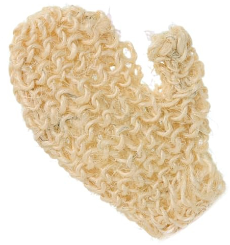 Didiseaon Exfoliating Sisal Bath Glove Scrubber Natural Material for Gentle Skin Peeling for Body Wash and Shower Durable Easy to Use Bath Tool for All Skin Types