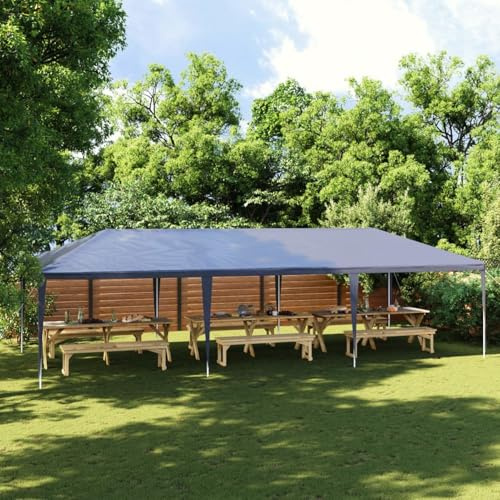 Snsowed Tenda per Feste 4x9 m Blu,Tendone per Feste,Impermeabile,Protezione UV,Tendone per Eventi-48505