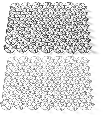 2X Topfuntersetzer Hitzebeständig Metall, Camping Schüsselmatte, Verbrühungssichere Tischmatte Für Außenbereich, Spiral Design Aus Edelstahl, Für Picknick, Grillen