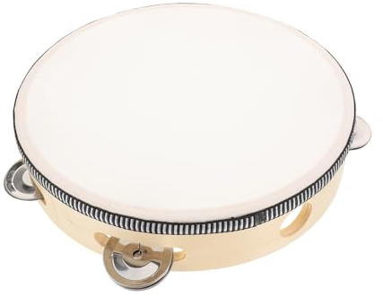 HAPINARY Kindertrommel Holz Handtrommel mit Imitat Leder Schlagfläche Pädagogisches Percussion Instrument für Rhythmusförderung und Robust für Familien und Schulaktivitäten
