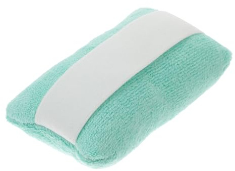Grünes Handgriffkissen aus Handtuchstoff für Fingerstabilisierung | Ergonomisches Design, Saugfähig und Trocken Haltend, für Hemiplegie und Schlaganfallpatienten