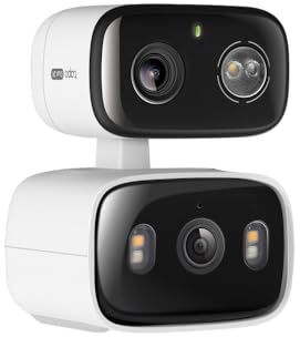 Tapo C246D(Renewed) 2K 3MP Dual Lens Security Camera Outdoor, AI Detection, Outdoor Camera,CCTV,125°Wide Angle Two Views,One Screen,Smart Tracking,IP65,No Monthly fee,Personalized Patrol