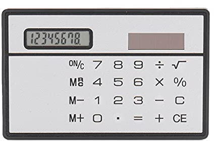 Calcolatore di energia solare sottile a 8 cifre con touch screen carta credito design portatile mini calcolatrice per business school