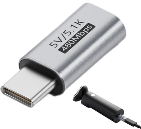 Adattatore Porta Di Ricarica Da Femmina A Maschio | Adattatore Tipo C In Lega Di Alluminio Per La Ricarica Di Laptop, Computer, Smartphone, Monitor E Per I Sistemi Audio 'Auto.