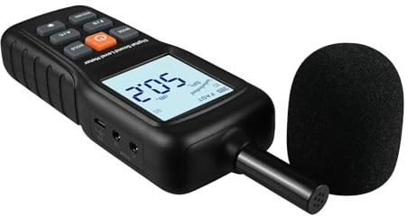 Fonometro, 532 Misuratore di rumore digitale che supporta lo strumento rilevamento del suono shell ponderato in tempo e frequenza in uscita segnale DC/AC