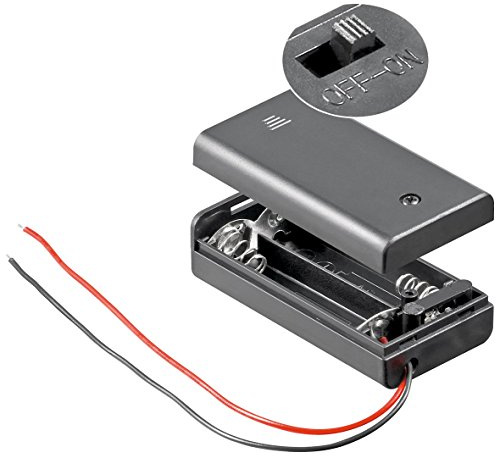 CableStop AA x 2 Battery Holder with Connection Wire Cable and On Off Switch (Each)