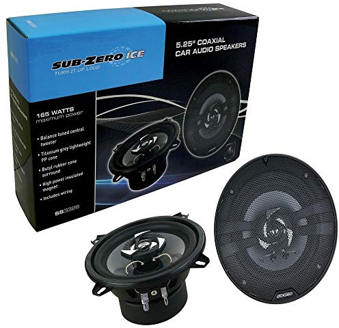 A TL SUB ZERO 165W 5.25 COAXIAL 13CM 2 WAY CAR DOOR SHELF SPEAKER SPEAKERS WIRING