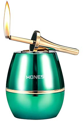 Permanent Match, Ten Thousand Match Lighter, Forever Fire Starter - Kerosene Refillable, Chargeable Electronic, Great Gift for Father, Husband, Boyfriend - No Oil (Green)