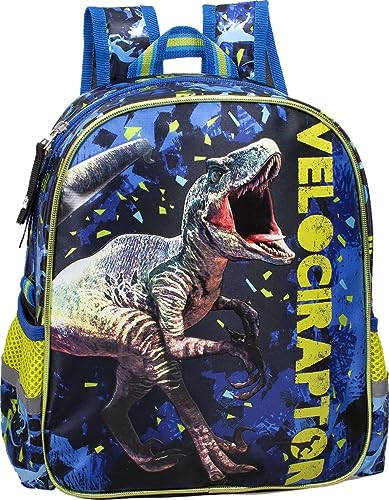 Julian Ross Dinosauro Velociraptor Zainetto Asilo Bambini, Zaino Tempo Libero Bambino 2-6 anni, Scuola Materna, 29x25x11cm, Viaggio, Regalo, Animali, Tasca per Borraccia, Leggero