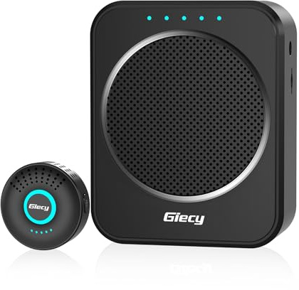Giecy Sprachverstärker mit Kabellosem Lavalier-Mikrofon Tragbar, DSP Anti-Feedback, 2800mAh Akku, PA-System für Lehrer, Führungen, Präsentationen, Outdoor