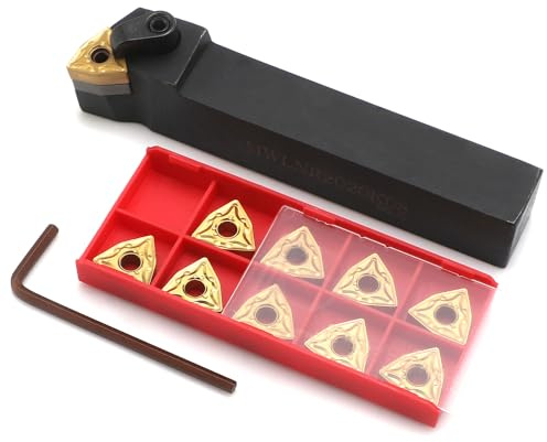 Cocoarm Utensili da Taglio per Tornio in Metallo, Set di Utensili da Taglio CNC Premium 40CrMo per Tornitura e Smussatura Noiosa - Perfetti per Progetti di Lavorazione dei Metalli