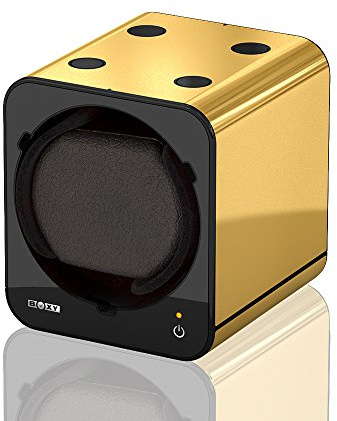 Beco Technic Uhrenbeweger Boxy Fancy Brick – Farbe Gold MODULARES System - Power Sharing Technologie - Programmierbar – Qualitativ hochwertig – Ergänzung ohne Netzadapter