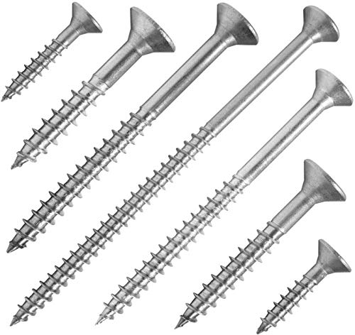 100 Stück Edelstahl-Schrauben 5x30 mm Teilgewinde Torx - Spanplattenschrauben mit Senkkopf - Holzschrauben/Holzbauschrauben - Werkstoff A2 VA V2A - Edelstahlschrauben/Universalschrauben TX25