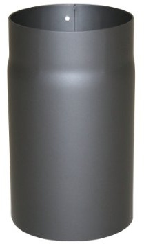 Kamino - Flam – Tubo para chimenea y estufa de leña, Conducto de humos – resistente a altas temperaturas, Antracita, Ø 150 mm/longitud 250 mm