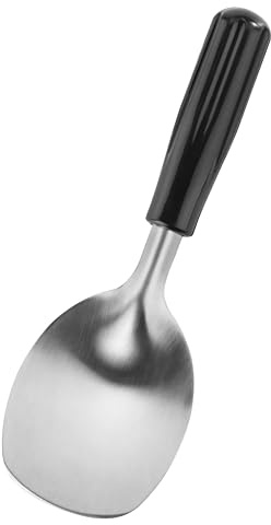 New Star Foodservice 34363 Stainless Steel 18/8 Espresso Frothing Spade & Ice Cream Spade Bakelite Handle, Silver