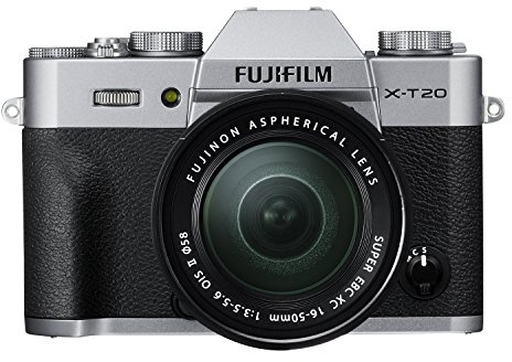 Fujifilm X-T20 Systemkamera mit XC16-50mm II/XC50-230mm II Objektiv Kit (Touch LCD 7,6cm (2,99 Zoll) Display, 24,3 Megapixel APS-C X-Trans CMOS III Sensor) silber