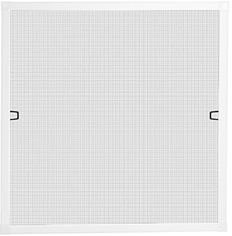 Schellenberg 70032 Insektenschutz Fenster Plus, Fliegengitter Fenster mit Alurahmen, 130 x 150 cm, Weiß
