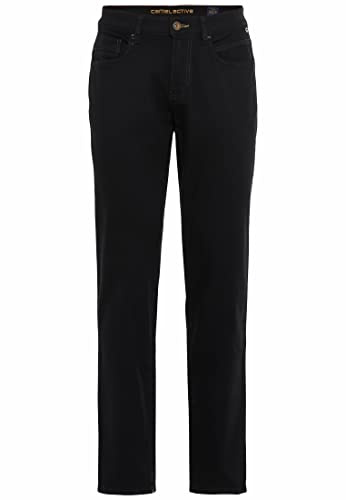 camel active herr Regular fit jeans byxor Houston, svart, 40W / 34L