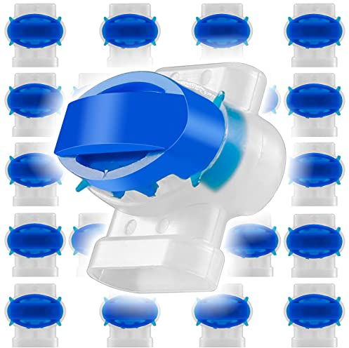 LEBEXY Kabelverbinder 20 Stück für Mähroboter, Wasserdicht Anschlussklemmen Kabelklemmen, Verbindungsklemmen Kabel Draht Verbinder mit Gel Füllung für Rasenroboter Rasenmäher Automower, S1 version