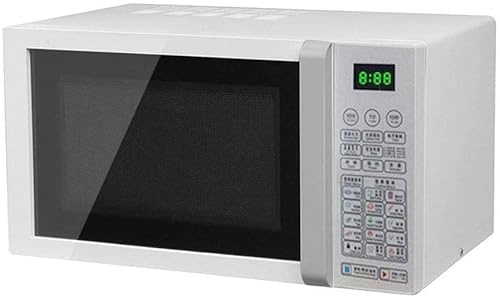 Microwave Oven 23L Lager Capacity Digital Display 800W, 14 Preset Recipes, Procedural Memory, Auto Defrost, Solo Microwave Oven for Standard Size of Dinner Plate with Baking Tray Aesthetic a