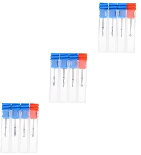 minkissy 12 Stk Nagelpolierer Werkzeuge Zum Nagelschleifen Nagelschleifkopf Nagellack-bits Nagelfeile Maschine Nagelhautentferner Bohrer Legierter Wolframstahl Nagelbohrer Keramik
