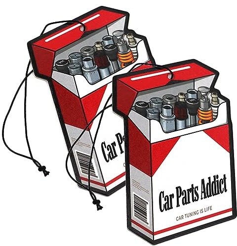 VmG-Store 2er Set Tuning Lufterfrischer Duftbaum fürs Auto Air Freshener Design Duft Anhänger (2x Car Parts Addict)